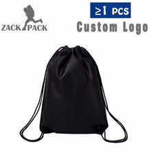 Load image into Gallery viewer, Drawstring Bags Custom Logo String Bag Promotional Sports Printed Backpack Pull Rope Female Canvas Gym School DB22 Six Color