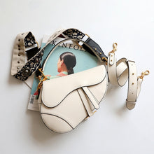 Load image into Gallery viewer, 2 Shoulder Straps Saddle Bag Retro Flip Leather Women's Bag Women's Bag Flap Messager Bags for Women