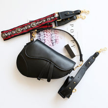 Load image into Gallery viewer, 2 Shoulder Straps Saddle Bag Retro Flip Leather Women's Bag Women's Bag Flap Messager Bags for Women